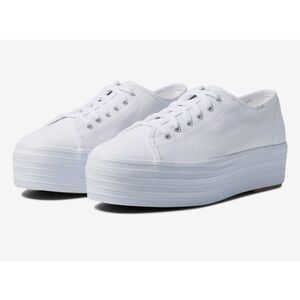 Keds trip up canvas white platform sneakers 9.5